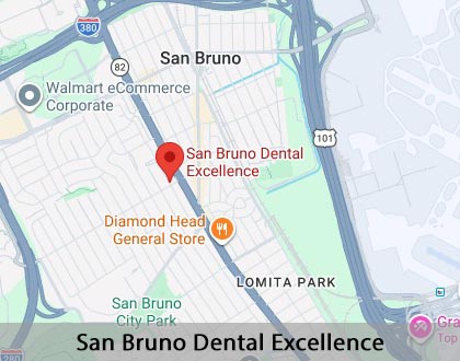 Map image for Why Are My Gums Bleeding in San Bruno, CA